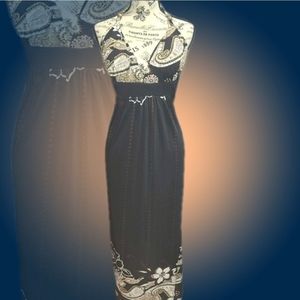 Charlotte Russe Black Halter Maxi Dress